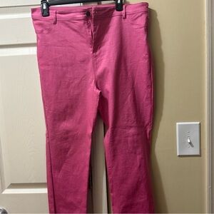 Chic Women's Pink Straight Leg Pants